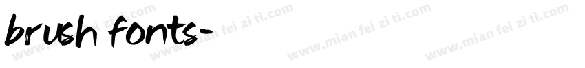 brush fonts字体转换